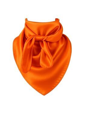 Orange Wild Rag Scarf 35x35 Satin Western Cowgirl Cowboy Bandana
